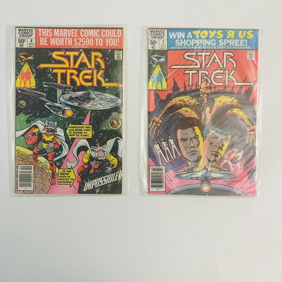 Star Trek Marvel Comic Books 6 7 8 10 16 Comics Lot Of 5 - Picture 2 of 7